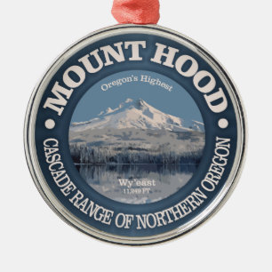 Mount Hood (winter) Metal Ornament