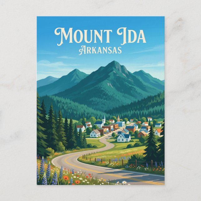 Mount Ida USA Postcard (Front)