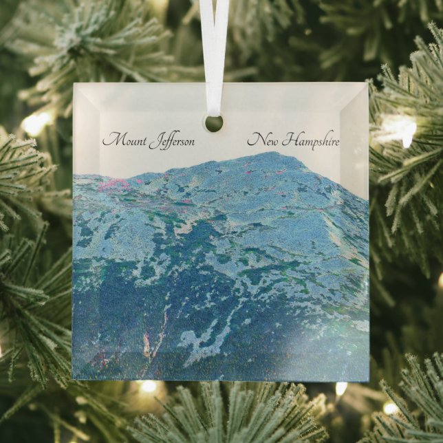 Mount Jefferson Glass Ornament (Insitu)