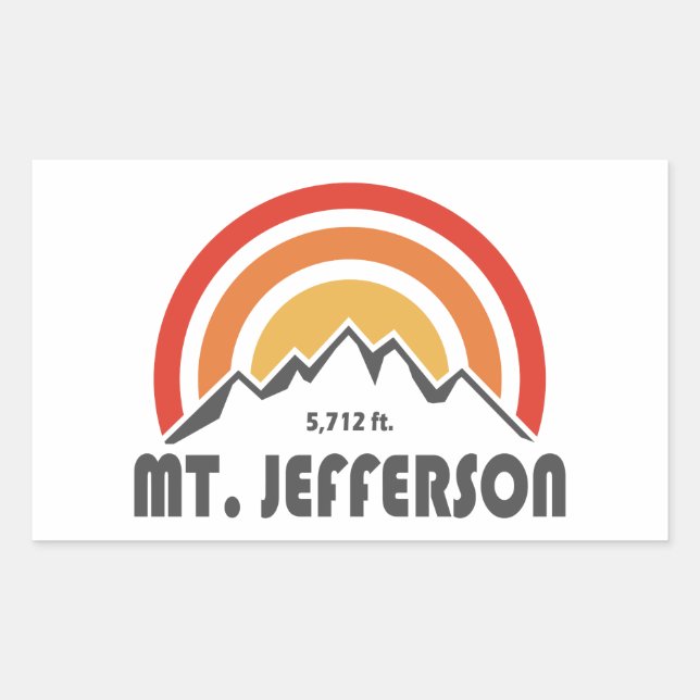 Mount Jefferson New Hampshire Sticker (Front)