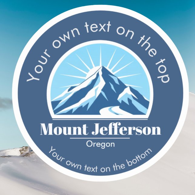 Mount Jefferson Oregon ski area Vinyl Sticker (Creator Uploaded)