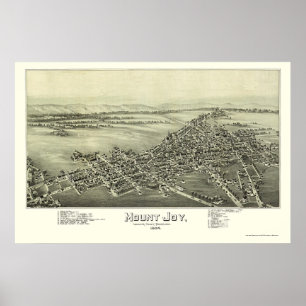 Mount Joy, PA Panoramic Map - 1894 Poster