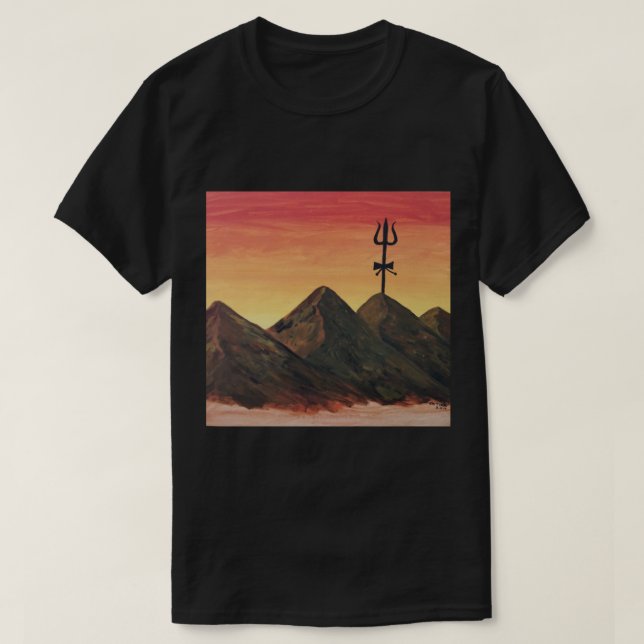 Mount Kailash in Himalayas, India Original Hand pa T-Shirt (Design Front)