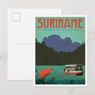 Mount Kaskasima Suriname Vintage Travel  Postcard