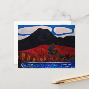 Mount Katahdin, Autumn by Marsden Hartley Holiday Postcard