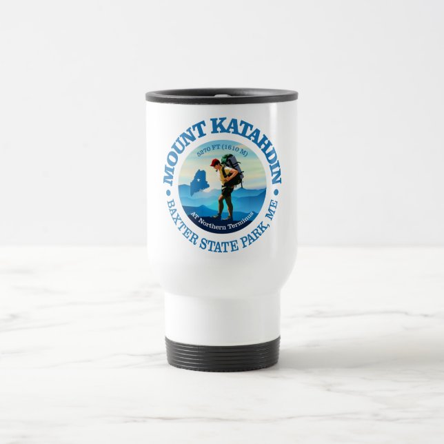 Mount Katahdin (C) Travel Mug (Center)
