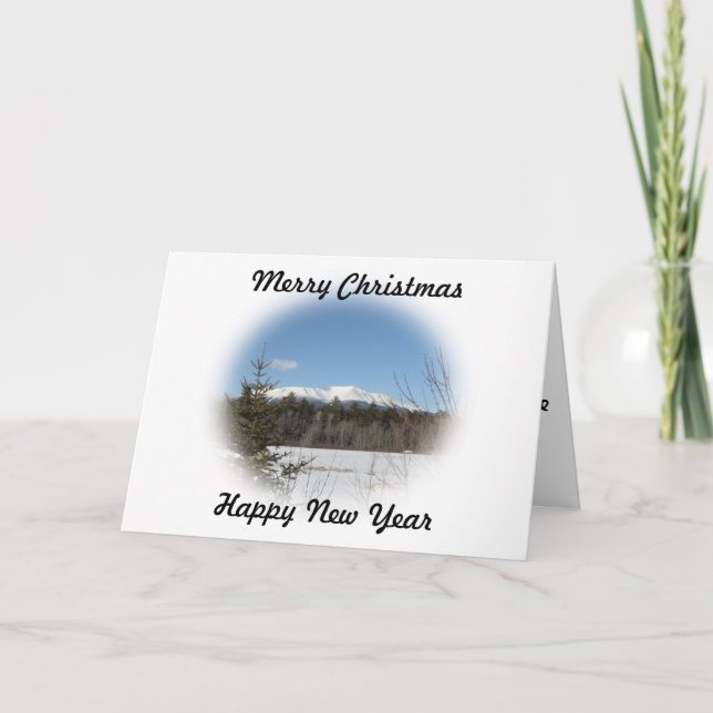 Mount Katahdin Christmas card (Front)
