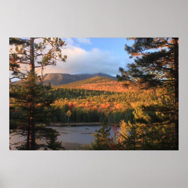 Mount Katahdin in Evening Light Poster (Front)