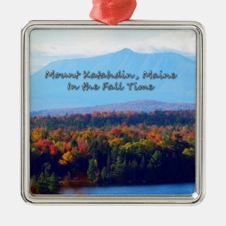 Mount Katahdin In The Fall Metal Ornament