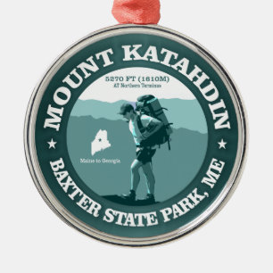 Mount Katahdin Metal Ornament