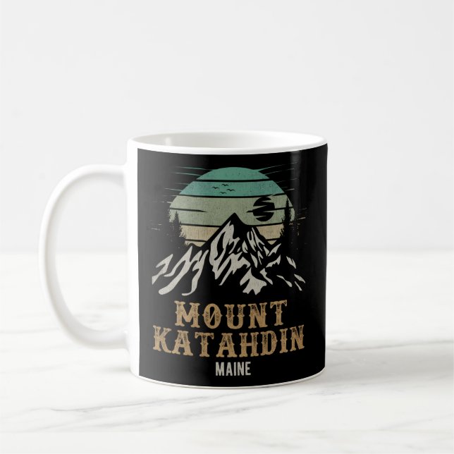 Mount Katahdin National Park Merchandise Hiking Mt Coffee Mug (Left)