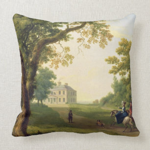 Mount Kennedy, County Wicklow, Ireland, 1785 (oil Throw Pillow