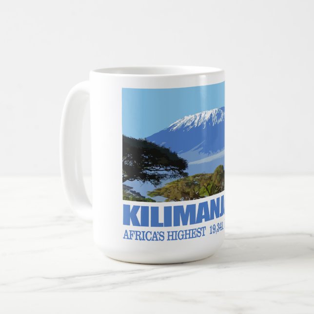 Mount Kilimanjaro Coffee Mug (Front Left)