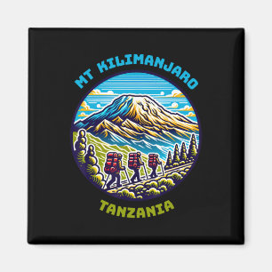 Mount Kilimanjaro Hiking Tanzania African Hiking Magnet