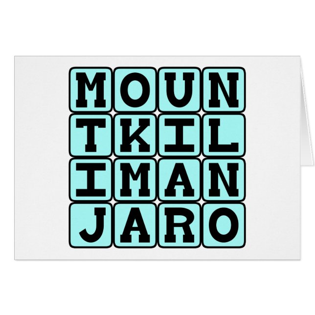 Mount Kilimanjaro, Mountain in Tanzania (Front Horizontal)