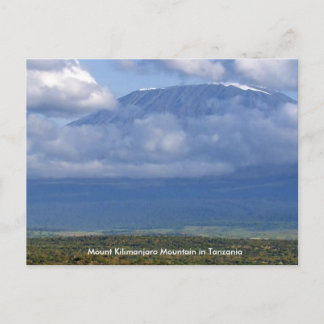 Mount Kilimanjaro Mountain in Tanzania Posters fun Postcard