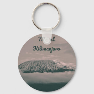 Mount Kilimanjaro Snow Volcano in Tanzania Africa Keychain