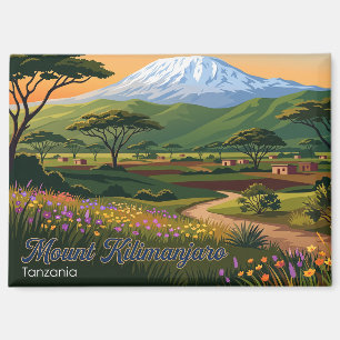 Mount Kilimanjaro Tanzania Magnet
