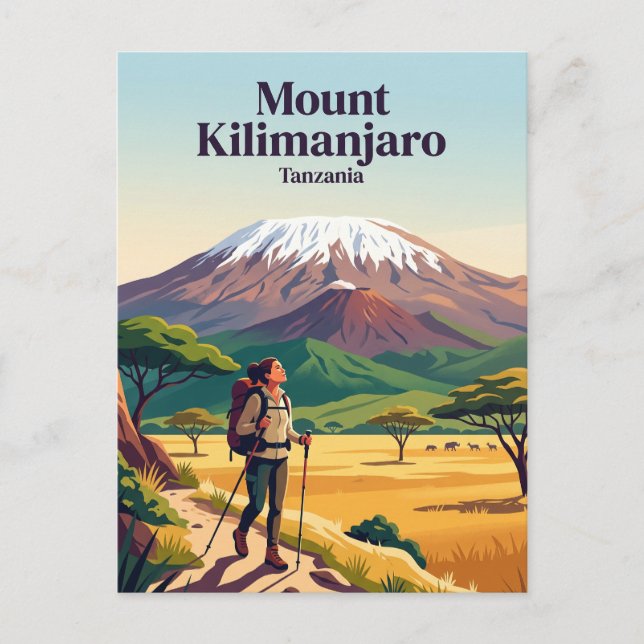Mount Kilimanjaro Tanzania Postcard (Front)
