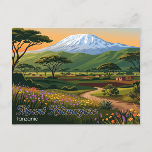 Mount Kilimanjaro Tanzania Postcard