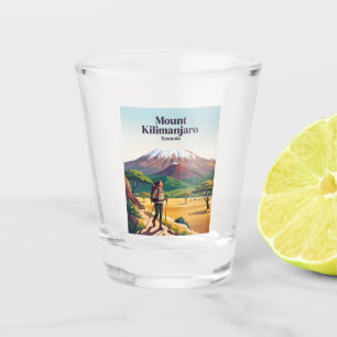 Mount Kilimanjaro Tanzania Shot Glass