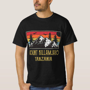 Mount Kilimanjaro Tanzania Vintage Retro Climbing T-Shirt