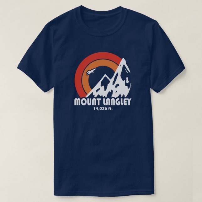 Mount Langley California Sun Eagle T-Shirt (Design Front)