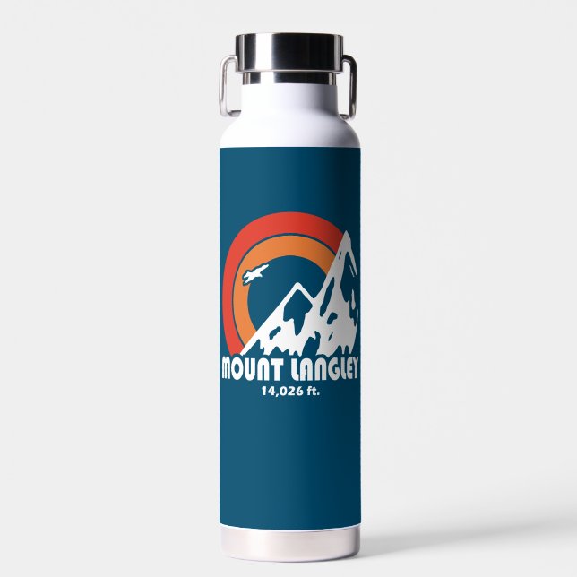 Mount Langley California Sun Eagle Water Bottle (Front)