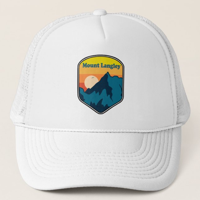 Mount Langley California Sunrise Trucker Hat (Front)