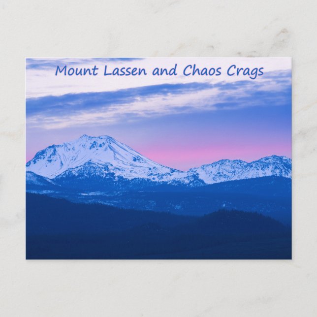 Mount Lassen And Chaos Crags Postcard (Front)