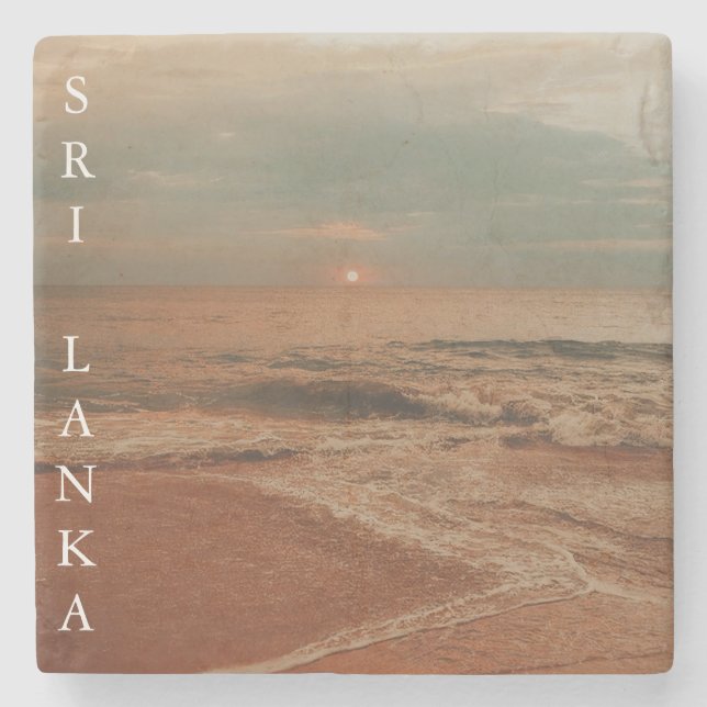 Mount Lavinia Beach - Colombo - Sri Lanka  Stone Coaster (Front)