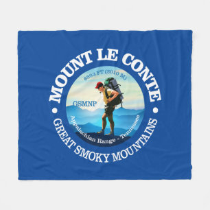Mount Le Conte (C) Fleece Blanket