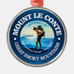 Mount Le Conte (C) Metal Ornament
