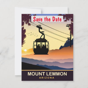 Mount Lemmon Arizona Gondola Wedding Invitation
