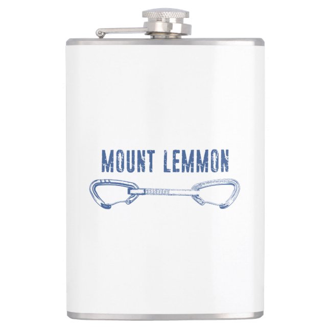 Mount Lemmon Climbing Quickdraw Hip Flask (Front)