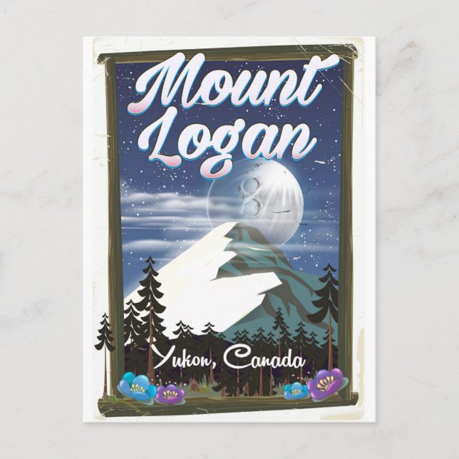 Mount Logan , Yukon, Canada Postcard (Front)