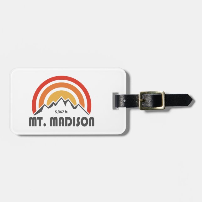 Mount Madison New Hampshire Luggage Tag (Front Horizontal)