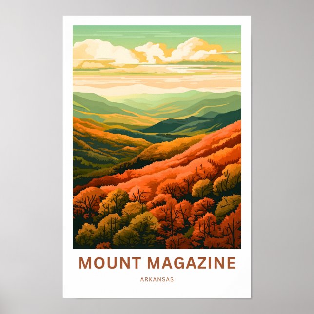 Mount Magazine Arkansas Travel Print (Front)