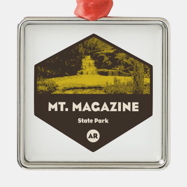 Mount Magazine State Park Arkansas Metal Ornament (Front)