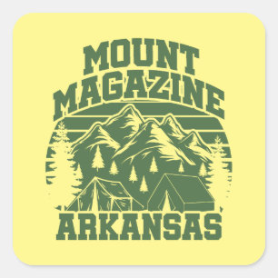 Mount Magazine State Park Square Sticker
