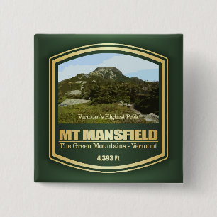 Mount Mansfield (PF) 2 Inch Square Button