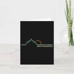 Mount Mansfield Vermont Snowboarding Skiing Resort Card