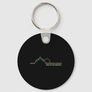 Mount Mansfield Vermont Snowboarding Skiing Resort Keychain