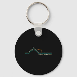 Mount Mansfield Vermont Snowboarding Skiing Resort Keychain