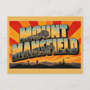 Mount Mansfield VT Alpine Tundra Spruce Forest Art Postcard