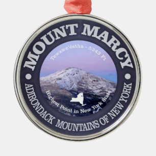 Mount Marcy Metal Ornament