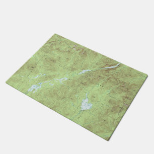 Mount Marcy Topographical Map - Adirondack Park Doormat