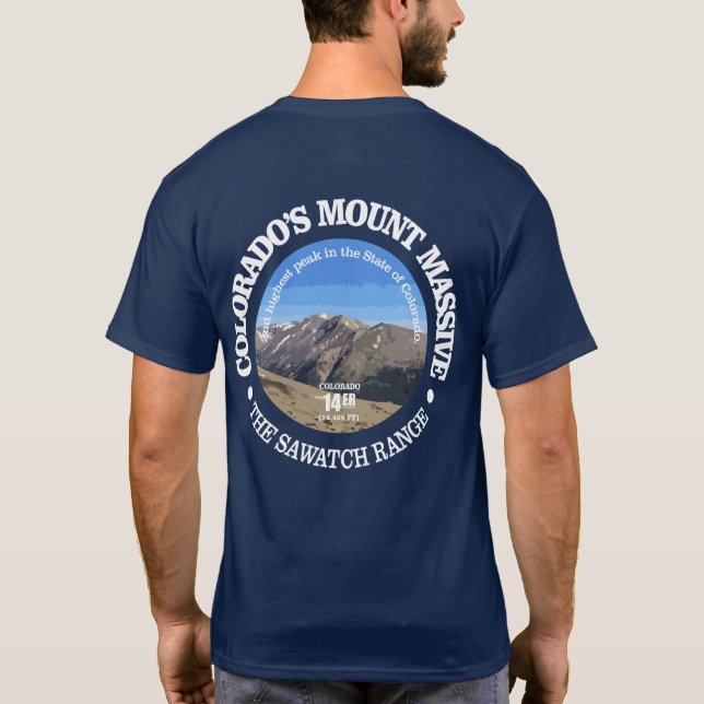 Mount Massive (rd) T-Shirt (Back)