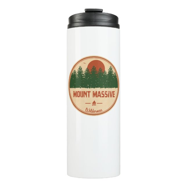 Mount Massive Wilderness Colorado Thermal Tumbler (Front)
