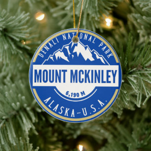 Mount Mckenley Denali National park  Ceramic Ornament